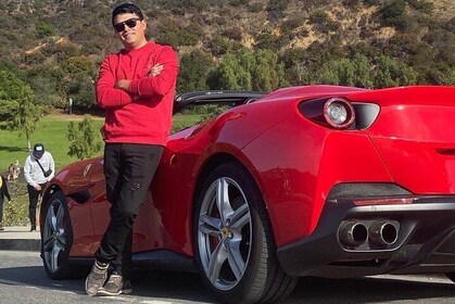 20min rijden Tour: Hollywood Blvd naar Sunset Blvd in Ferrari