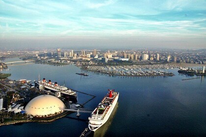 Privé helikoptervlucht over Long Beach